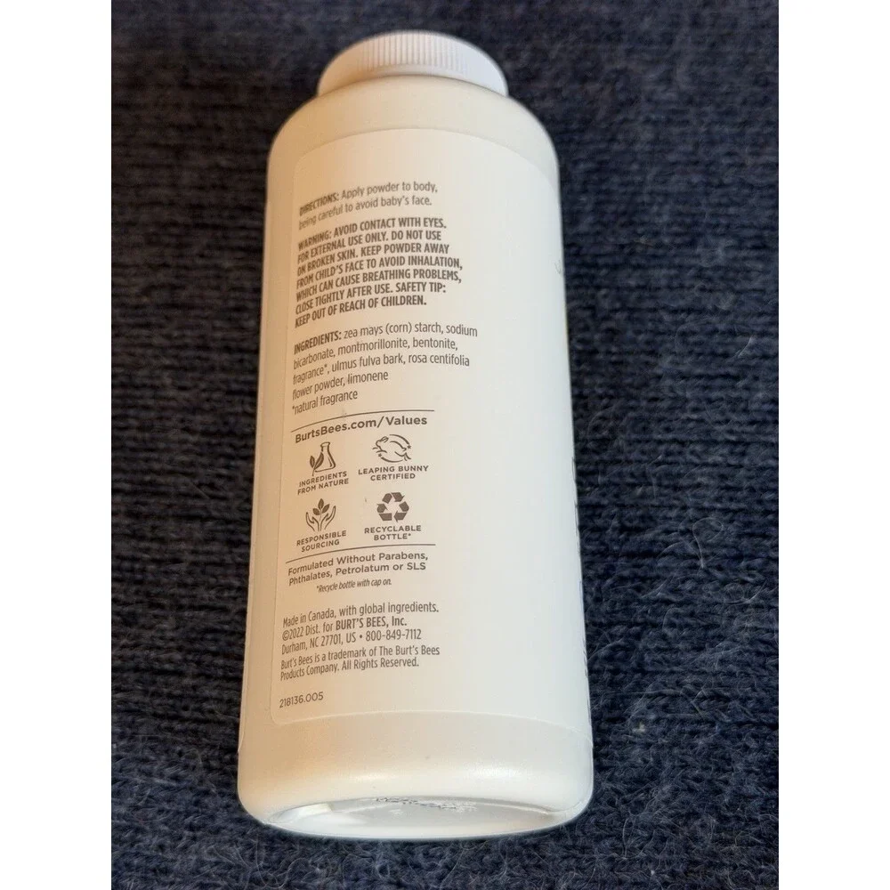 Burt's Bees Baby Dusting Powder 7.5oz Talc Free New